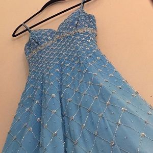 Riva Designs | Turquoise Ball Gown